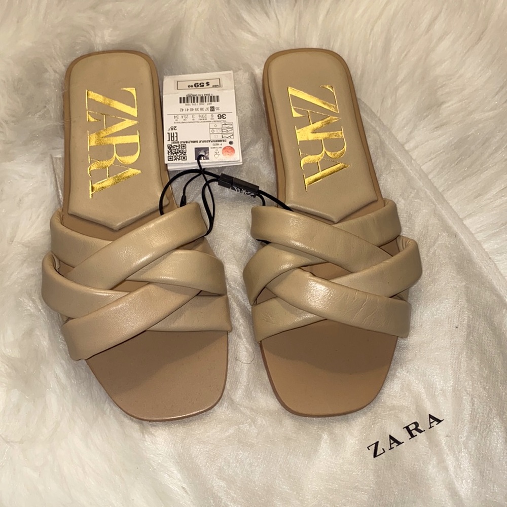 Zara nude sandals